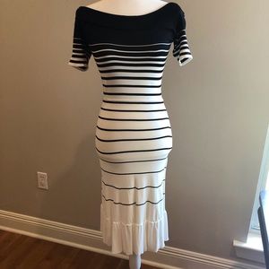 BCBG black and white dress. New with tags.